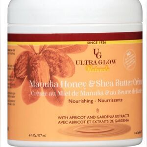 🛍️Ultra Glow Naturals Manuka Honey & Shea Butter Creme 6 Oz🎁